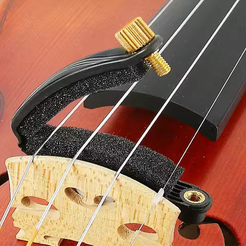 Violin Mute for Violin Practice Silencer Mute Reduces Volume with Protective Padded Sponge Adjustabl