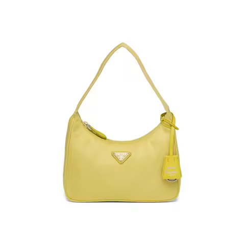PRADA Re Edition Nylon Fabric Shoulder Bag Women's Yellow 1NE515-2DH0-F068X