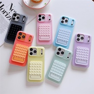 2in1 Matte Candy Silicone Suction Cup Phone Case Foldable Holder For iPhone 17 Air 16 Pro Max 16 Plu
