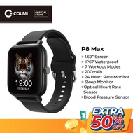 COLMI P8 Max 1.69-inch Smart Watch Full Touch Heart Rate Fitness Tracker IP67 Waterproof Smart Watch