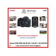 [READY STOCK + FREE GIFTS] Canon EOS R50 Mirrorless Camera + Free Gifts + 15 months warranty