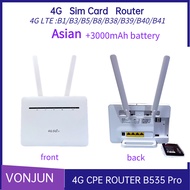 FEYUJ B535 Pro 4G CPE Router PPPOE OpenWRT 300Mbps CAT4 32ผู้ใช้ WAN LAN โมเด็มไร้สาย LTE เราเตอร์ซิ