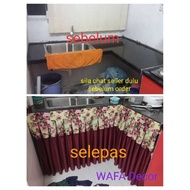 Langsir kabinet dapur MURAH FREE Velcro Dan tape