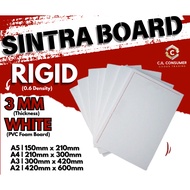 3MM (White RIGID) - SINTRA BOARD - A5/A4/A3/A2 Writing Board
