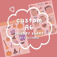 [A6 Sticker Sheets] Custom Sticker Sheet