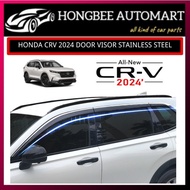 HONDA CRV 2024 DOOR VISOR/ STAINLESS STEEL DOOR VISOR 6PCS , 3INCH INJECTION DOOR VISOR