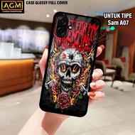 HP Latest Samsung A07 Softcase - New Full Body Case / Full Cover Samsung A07 Phone Case (AESTHETIC M