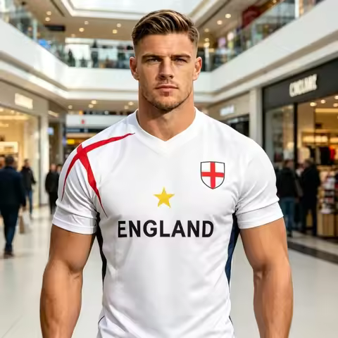 2026 New Hot Selling Suruida 25 Euro England Football Shirt Breathable Quick Drying Football Outdoor
