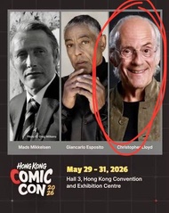 急出Hong Kong Comic Con 2026 4pm Christopher Lloyd photo ticket