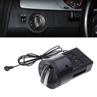 Stat Headlight Fog Light On  Repair Compatible for Golf 4 Jetta MK4 B5 Chrome Switch Plug Car Switch Auto Interior Butto