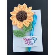 sunflower crochet teachers day card hadiah hari guru gift