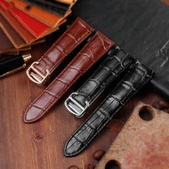 Compatible with Fiyta Tank Genuine Leather Watch Strap Tank London SOLO Kailobo Folding Buckle Men W