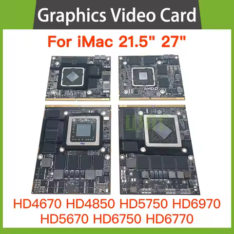 Original For iMac 21.5" 27" A1311 A1312 VGA Video Card 512MB 1GB 2GB HD6750 6770 6970 5750 Graphics 