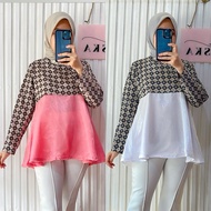 ASKA.ID - BATIKA ORGANZA TOP BATIK BLOUSE TOP