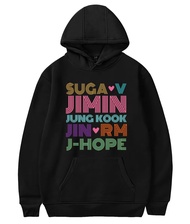 Kpop Jungkook Suga Jimin V Rap Jhope Jin Hoodie Sweatshirts Love Yourself Hoodies Sweater Merch Merc