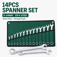 TOOLS HEAVY DUTY 8-24 MM COMBINATION WRENCH SPANNER SET Spanar