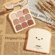 NOVO Qingcai Rouhuan Toast Eyeshadow Palette Fun Series Eyeshadow Blush Body Color Eyeshadow Palette