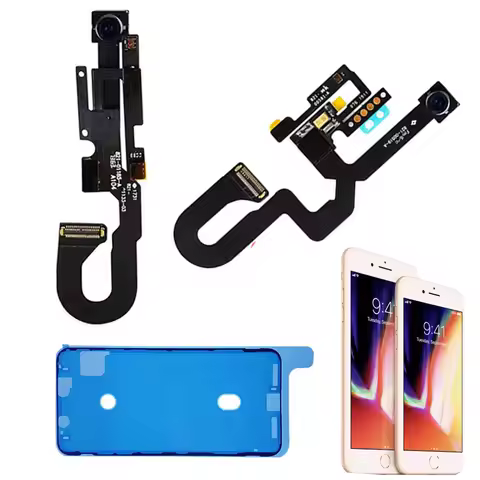 Front Camera Flex Cable For iPhone 7 7Plus 8 Plus Facing Camera Proximity Sensor Light Microphone Wi