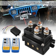 12V 500A Winch Solenoid Relay Contactor+ Wireless Winch Remote Control Kit for Truck ATV 5500-12000L