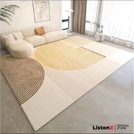 ListonX 8X10 KAKI PLG BESAR 6XL 3XL XL MKarpet Kristal Velvet3D Premium| Karpet Moden Tebal Lembut A