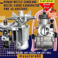 Rumah Nozzle Nozzle House Carbu Karbu Karburator PWK 40 PWK 40Cangkang Rumah Nozel Arstrike