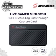 AVerMedia Live Gamer Mini Capture Card GC311 - 1080p60, Compact, Zero-Lag Pass-through, Plug & Play