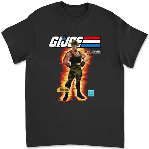 Box Art Sgt Slaughter Gi Joe T Shirt 7SAD