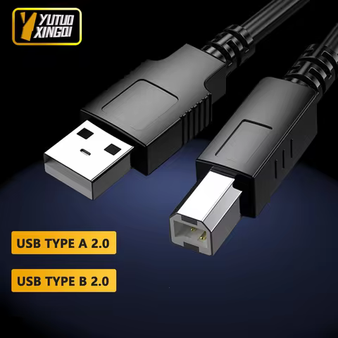 Printer 2.0 Connection Cable USB Type A To USB Type B Data Cable Transmission Extension Copper Core 