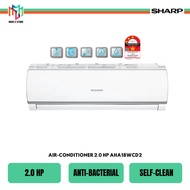 Sharp AHA18WCD2 R32 Non-Inverter Air Conditioner 2.0 HP AUA18WCD2 3 Star Rating Turbo Mode Aircond Penghawa Dingin