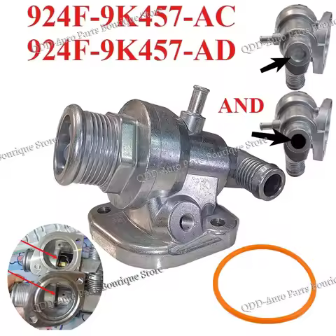 924F-9K457-AC 924F-9K457-AD For FORD TRANSIT Aluminum Engine Coolant Thermostat Housing Cover Assemb