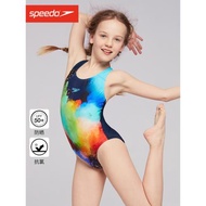 Speedo/速比濤兒童泳衣女孩中大童青少年游泳衣專業訓練游泳裝備