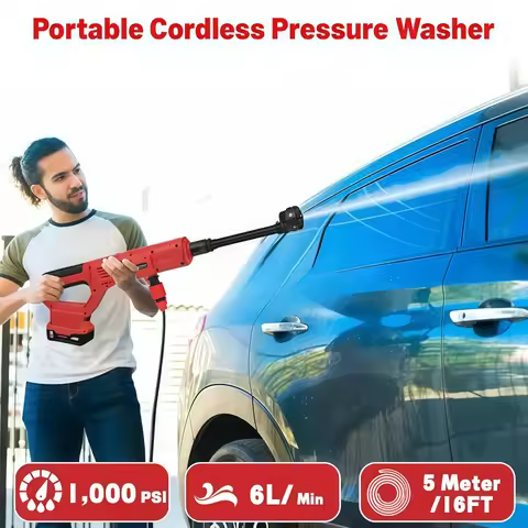 High pressure washer portable pressure washer pressure washer gun for Milwaukee m18 battery garden c