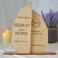 FRAME MAS KAHWIN IJAB QABUL/PLATE HANTARAN (FREE STAND) SHIP OUT 1-3 DAYS