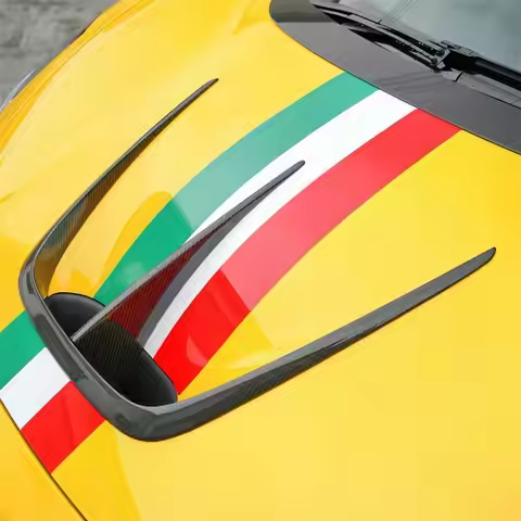 Dry Carbon Fiber Body Kit Engine Hood Bonnet Trim for Ferrari F8 Tributo Spider