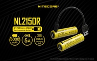 Nitecore NL2150R 21700 5000mAh USB Type C 充電鋰電池