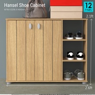 Shoe Rack HANSEL Series - 3 Colours - 2.6 Feet - Rak Kasut - Shoe Cabinet 2.6 kaki