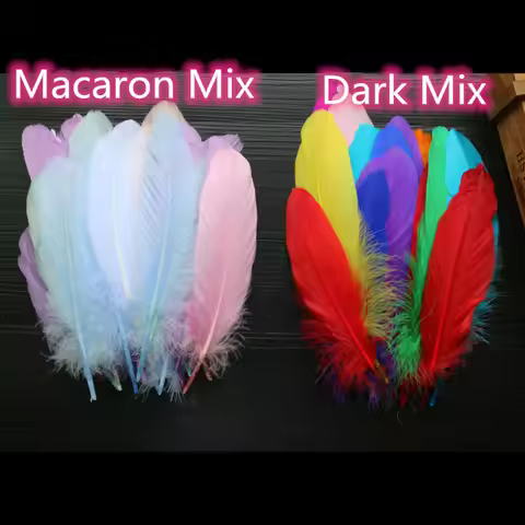 14-20cm Goose Feathers Big Flutter Plumas Fluff Hair Craft Feather Wedding Party Plume Diy Hard Flut