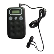 []-Sound Amplifier Pocket Voice Enhancer Device Large LCD Screen Enhance the Human Voice for Older