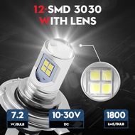 VEHICODE 1pcs H4 HS1 H7 P15D H6M H6 BA20D Motorcycle LED Headlight Bulb Motorbike Projector Light 60