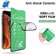 LAYAR Anti-Scratch Ceramic Oppo A74 A91 Tempered Glass Full Cover Screen Protector HP Screen Protect