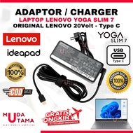 Laptop Charger Adapter Ideapad Yoga Slim 7 Type C Original - Laptop Adapter Lenovo Ideapad Yoga Slim