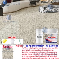 10-IN-1 Epoxy Colored Sand Self-Leveling Cement Floor Paint High Hardness Imitation Marble Floor Pai