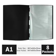 Display book A1 8 sheets A1 Art Portfolio Folder Poster folder/