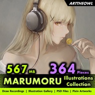 🔥 Digital Illustration Art - MARUMORU 🔥 Anime Figure | CG Art Digital Drawing Book | Smart Drawing T