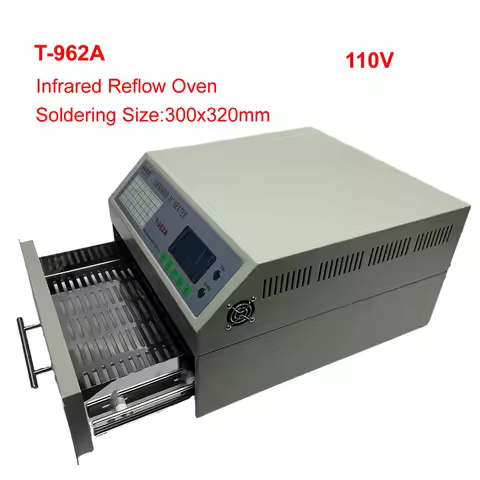 T-962A Infrared IC Heater Reflow Oven BGA SMD SMT Rework Soldering Station 1500W Reflow Wave Oven 30