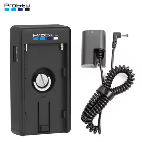 LP-E6 LPE6NH Dummy Battery with NP-F Battery Adapter Plate For Canon EOS R5 R6 5DS R 7D 6D 5D3 5D4 9