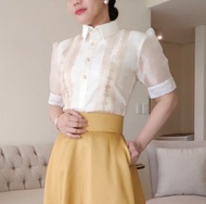 MODERN FILIPINIANA TOP BARONG AND SKIRT FOR WOMEN (INDIVIDUAL SELLING)