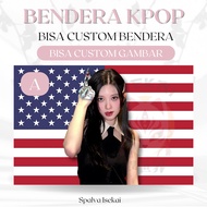 AMERICAN FLAG KPOP GAEUL IVE KPOP POSTER/ KPOP FLAG/ GAEUL KPOP Tapestry/ Kpop Tapestry/