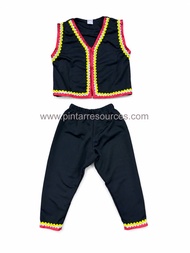 READY STOCK Kids Children Sarawak Iban Dayak Bidayuh Traditional Costume Pakaian Borneo Tradisional