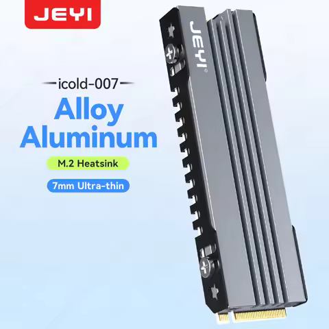 JEYI M.2 SSD Heatsink, NVME NGFF Cooling Aluminum Cooler Radiator with Thermal Silicone Pad for PC /